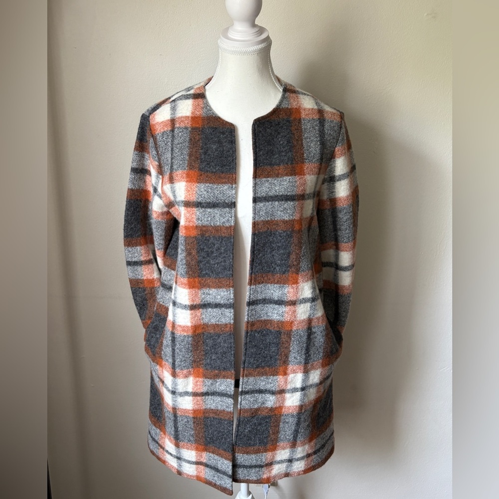 Max Studio Navy and Orange Coat